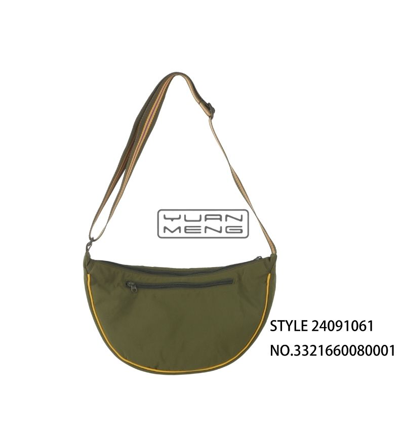 Custom Fashion And Casual Green Moon Bag